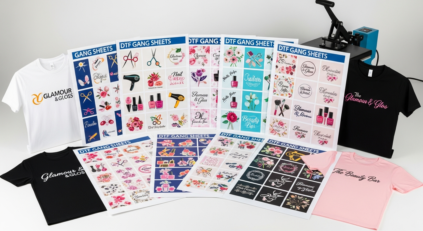Custom Gang Sheets for Salons and Beauty Businesses