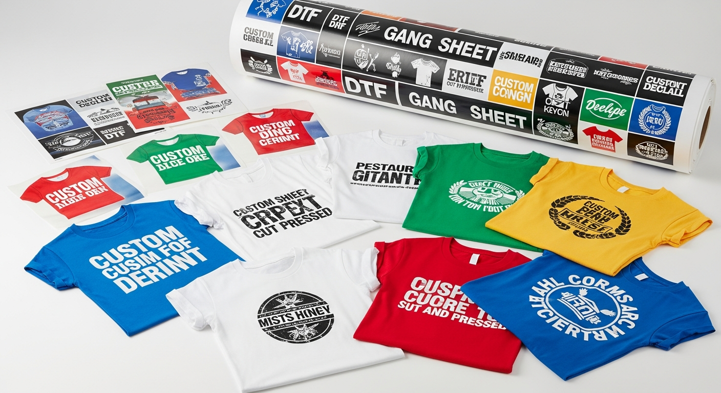 Custom Gang Sheets for Katy TX Apparel Businesses