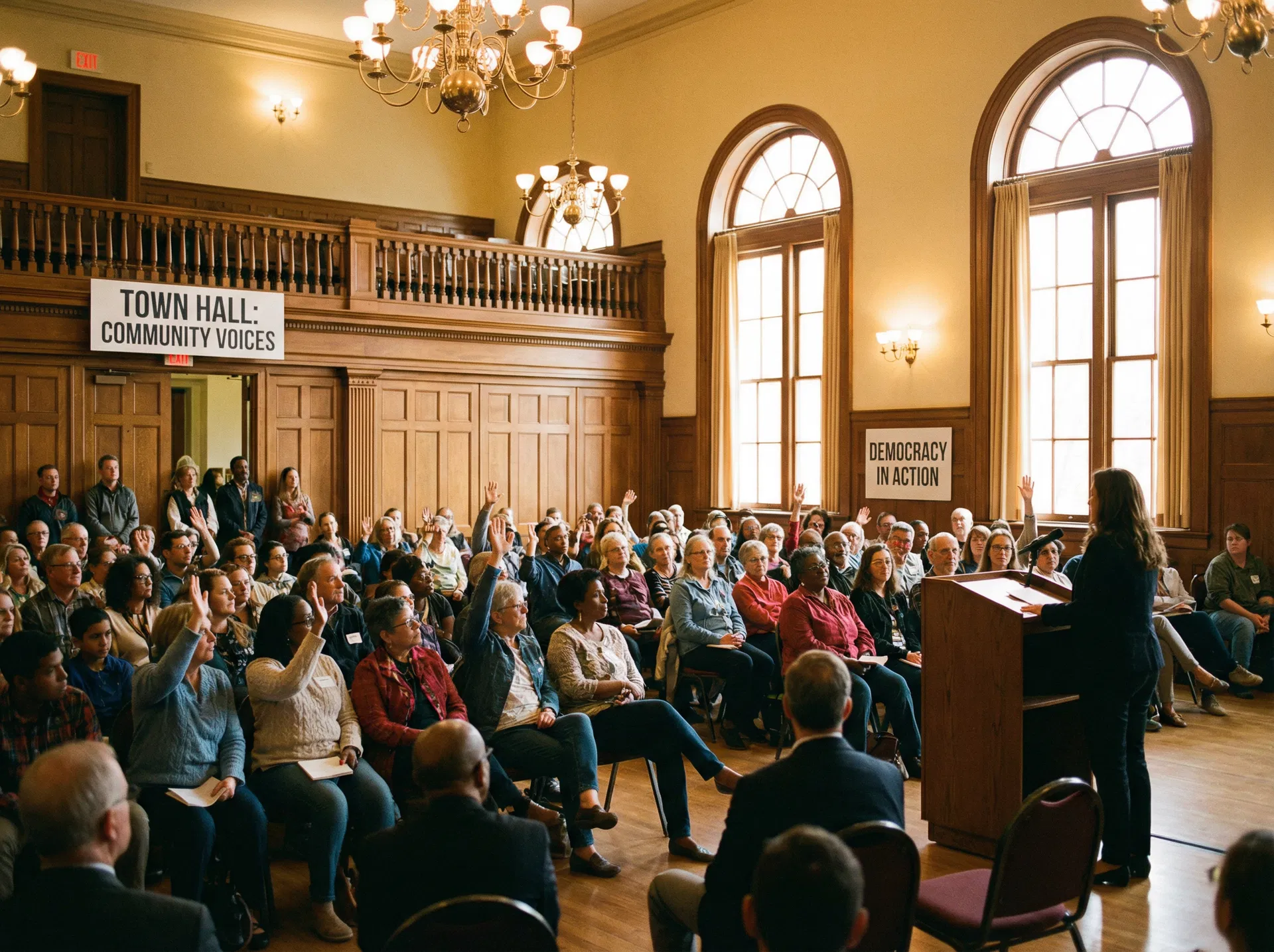 Community town hall meeting