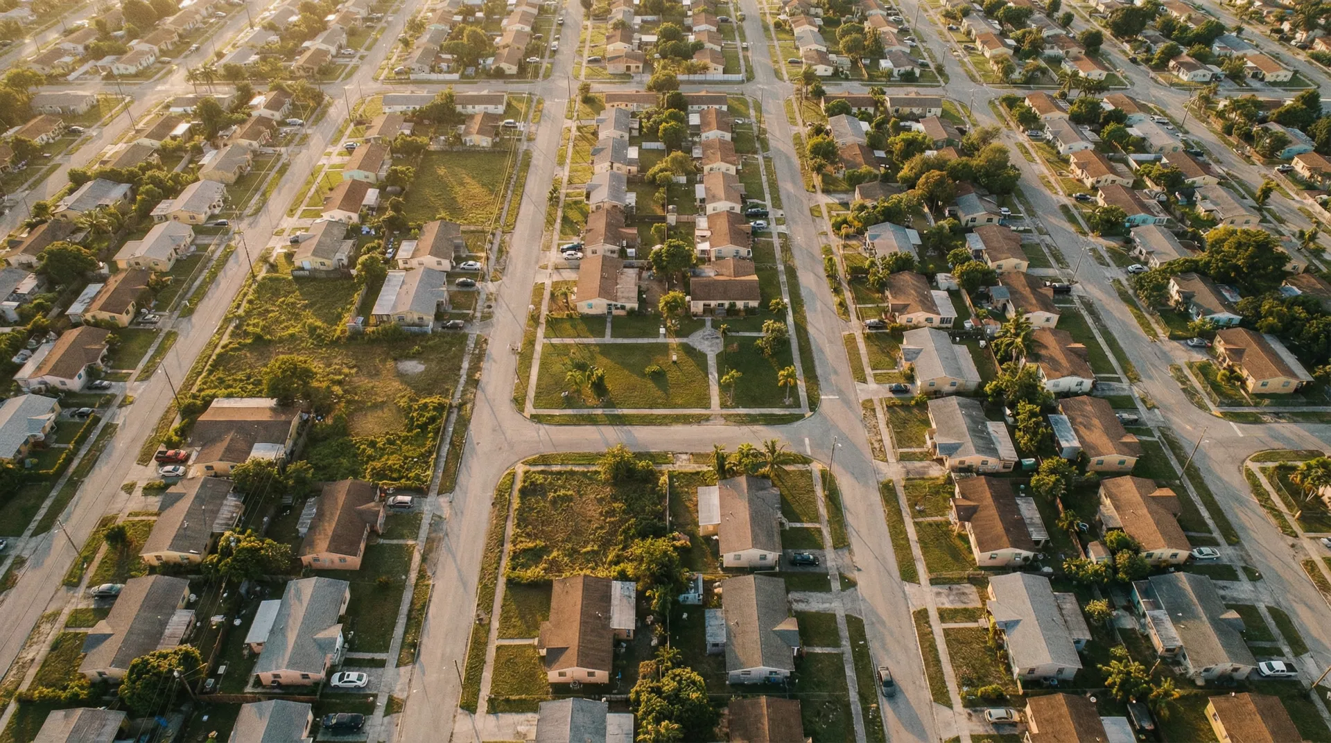 Liberty City neighborhood aerial view