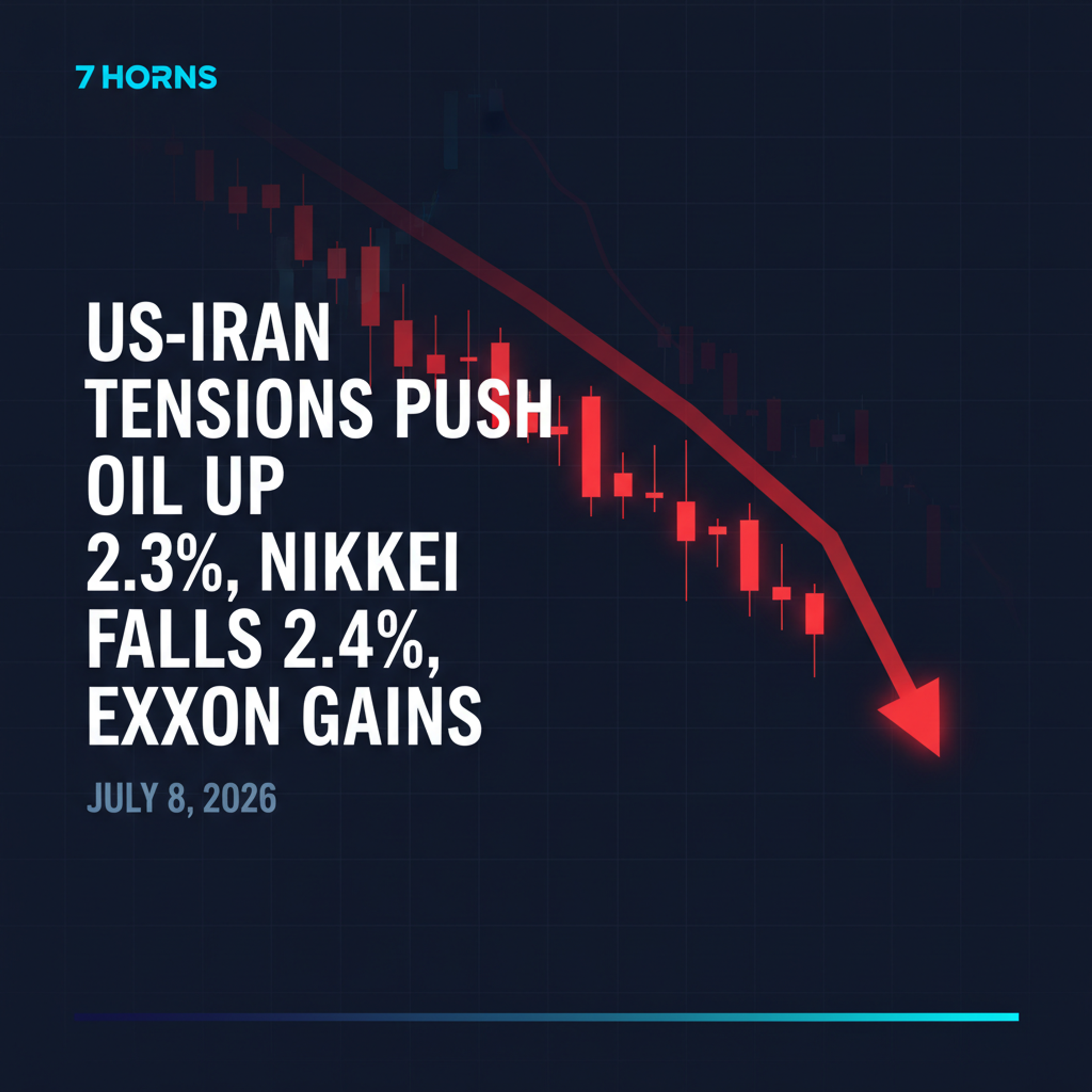 How US-Iran Conflict Fueled Oil Surge and Nikkei's 2.4% Drop — Market Wrap Jul 8, 2026 episode artwork