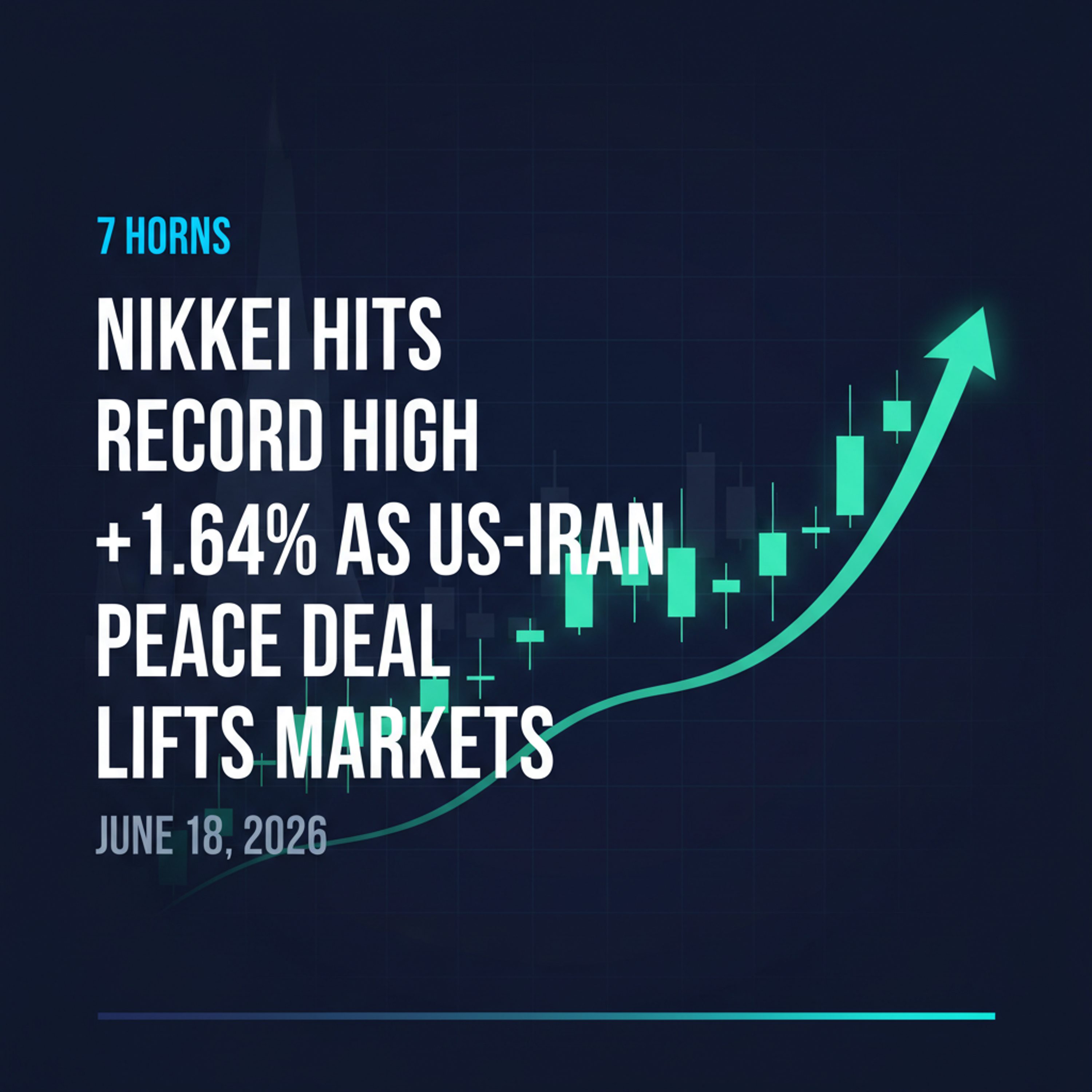 How the US-Iran peace deal and oil drop sparked Nikkei's record surge and US futures rally — Market Wrap Jun 18 episode artwork