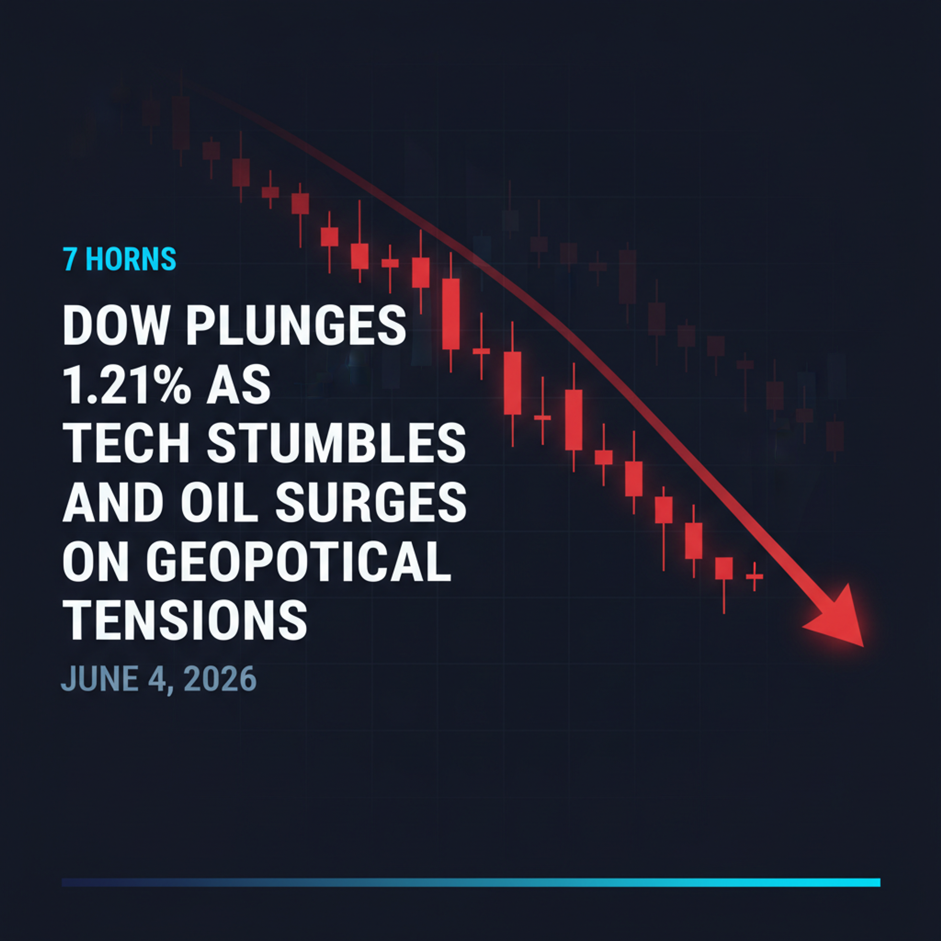 How U.S.-Iran tensions and Broadcom guidance drove Dow down 1.21% and tech lower — Market Wrap Jun 4, 2026 episode artwork