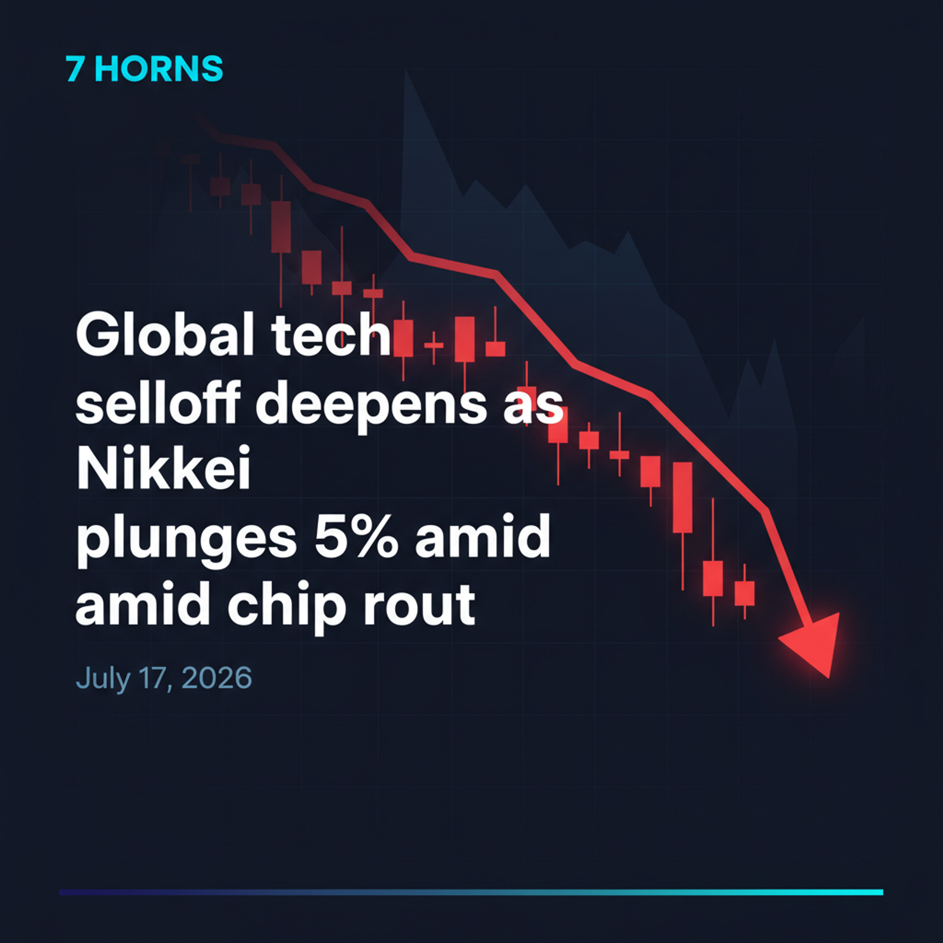 How the semiconductor rout and earnings gloom pushed Nikkei down 5% — Market Wrap Jul 17, 2026 episode artwork