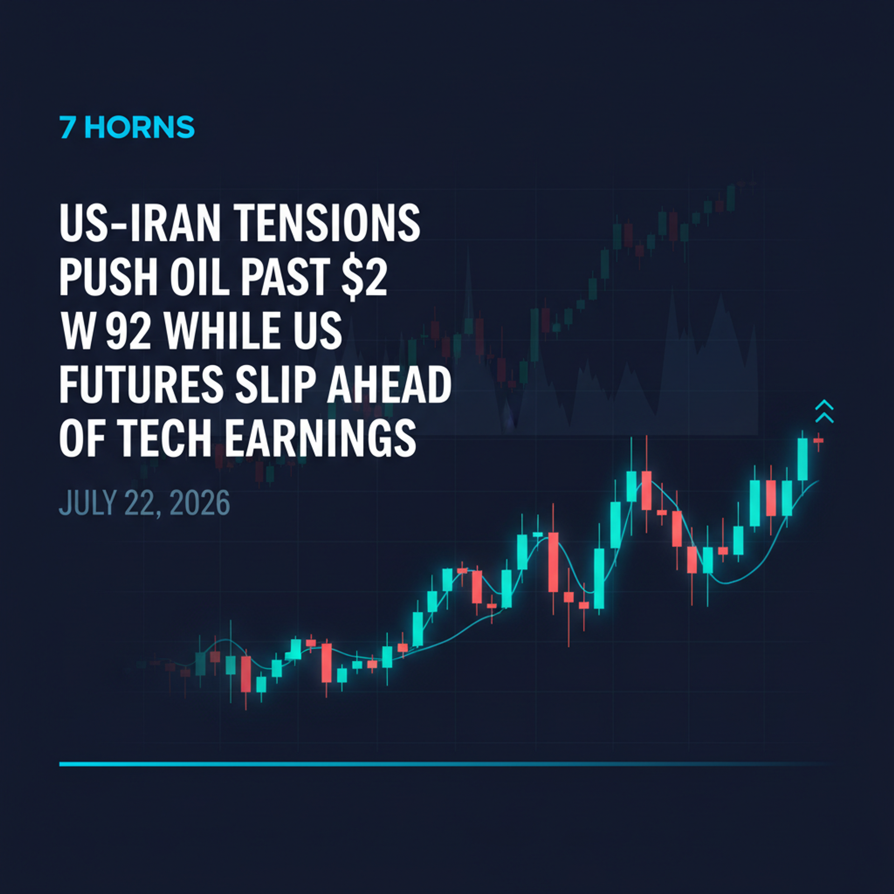 How US-Iran tensions drove oil above $92 and pressured US futures—Market Wrap Jul 22, 2026 episode artwork