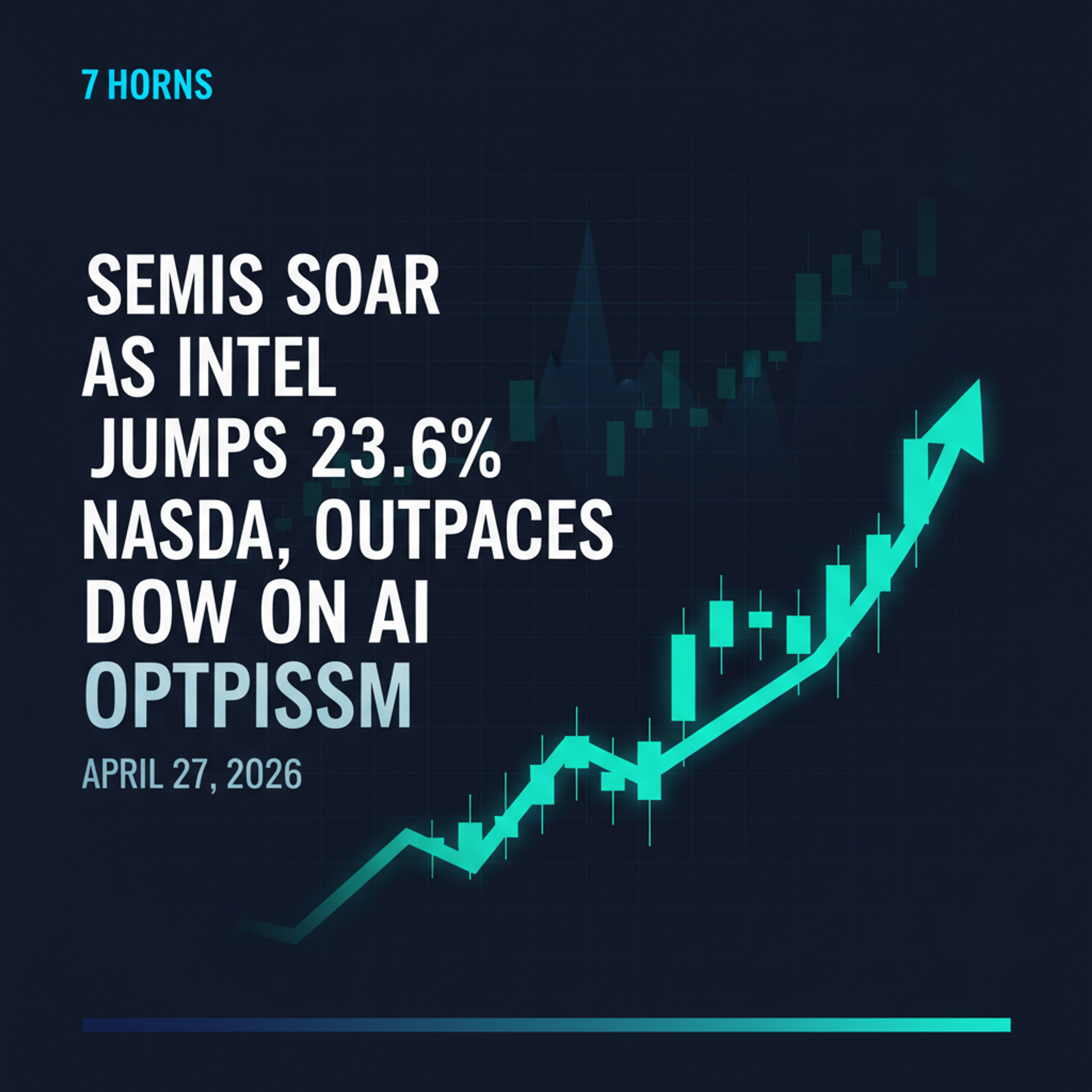 How AI Optimism Fueled a 23.6% Surge in Intel and Lifted Nasdaq Over Dow — Market Wrap Apr 27, 2026 episode artwork