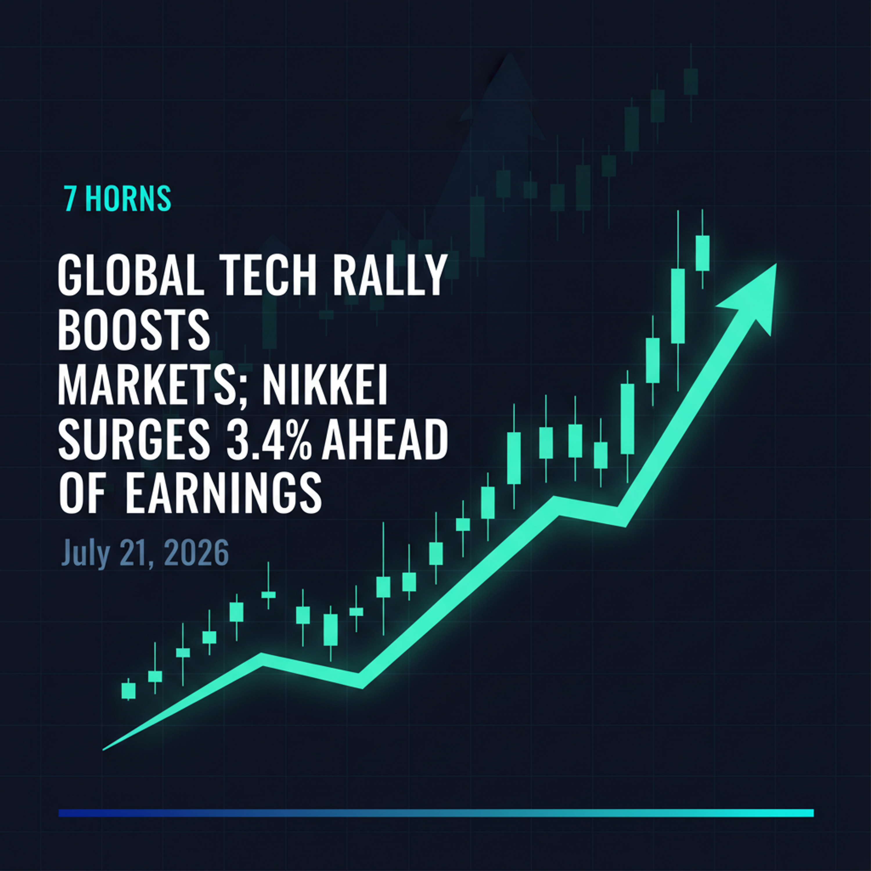 How Global Tech Optimism and Earnings Hype Drove Nikkei 3.4% Higher — Market Wrap Jul 21, 2026 episode artwork