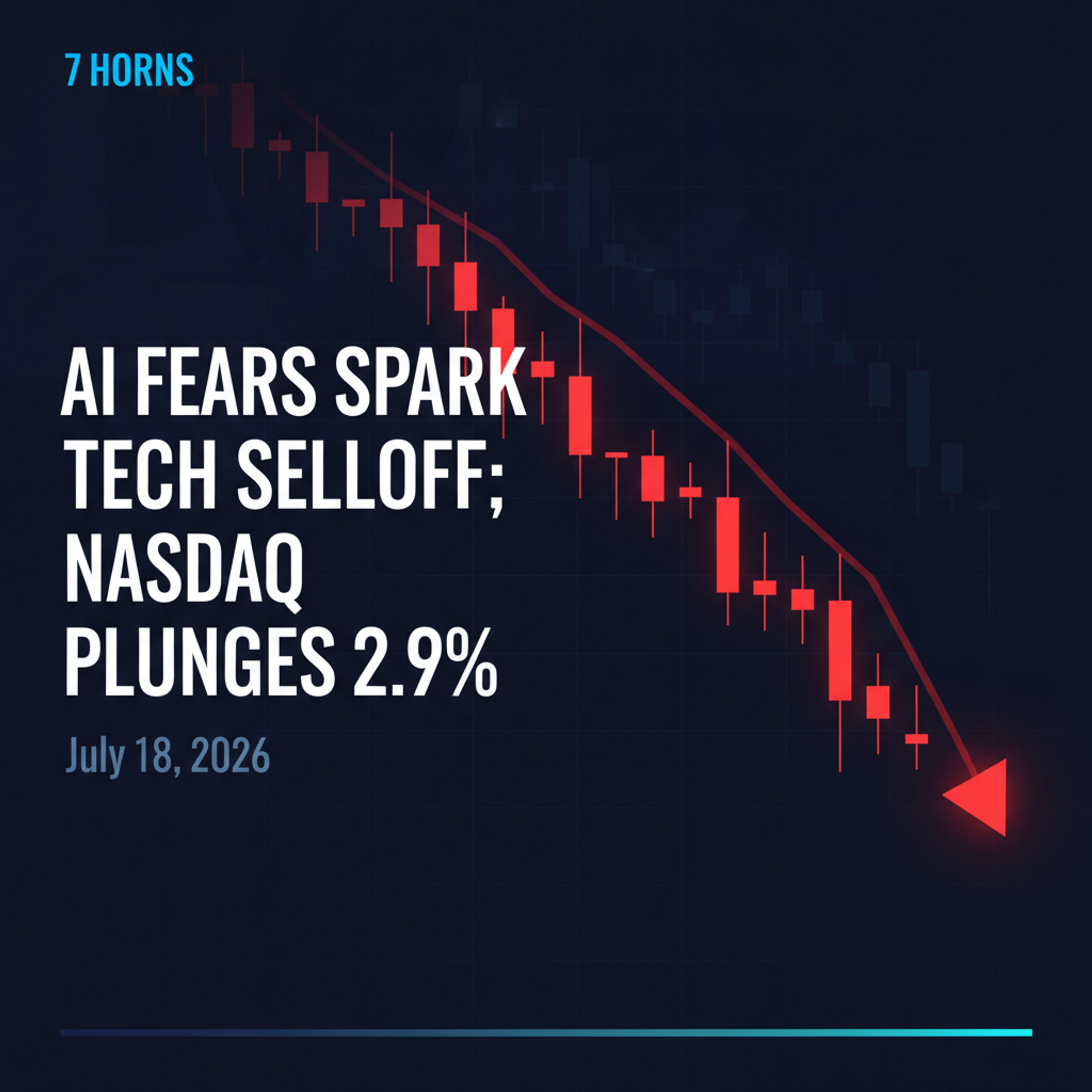 How AI Fears Drove Semiconductor Bear Market and Nasdaq’s 2.9% Drop — Market Wrap Jul 18, 2026 episode artwork