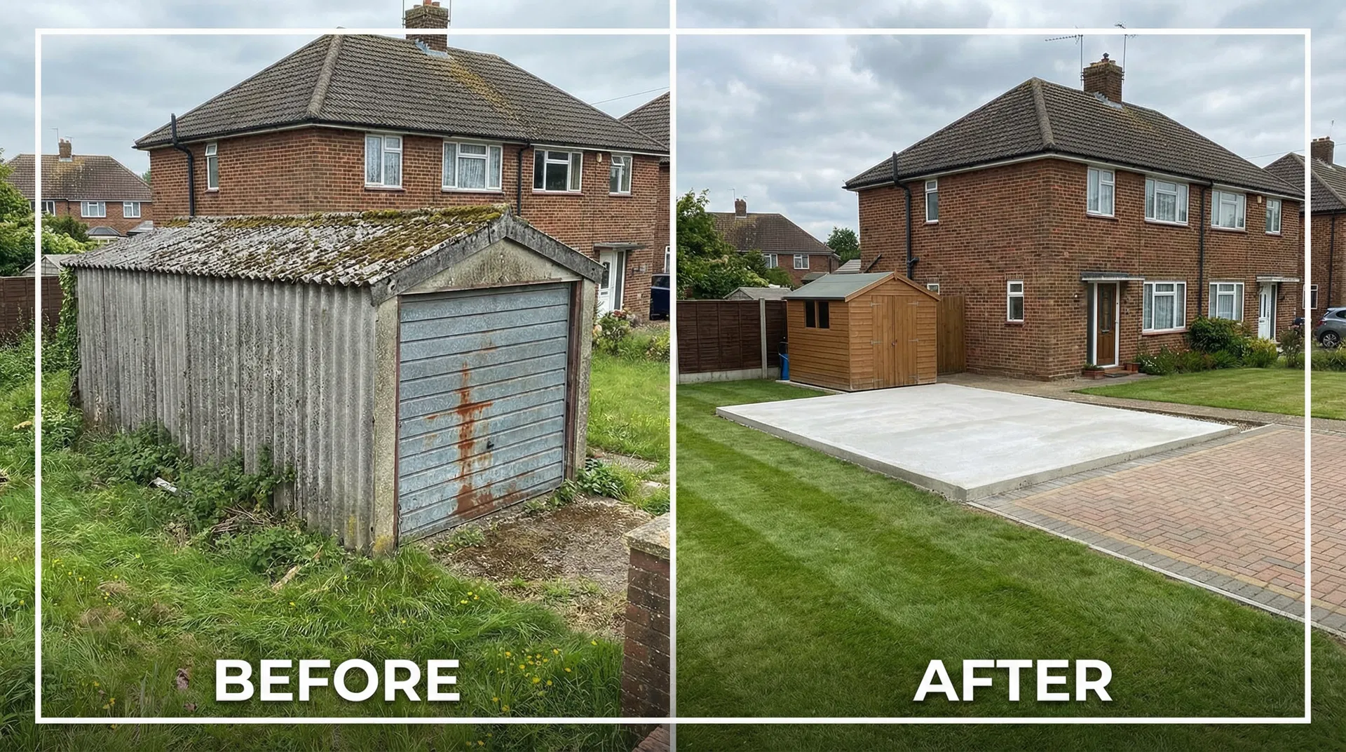 Asbestos Garage Roof Removal & GRP Re-Roofing
