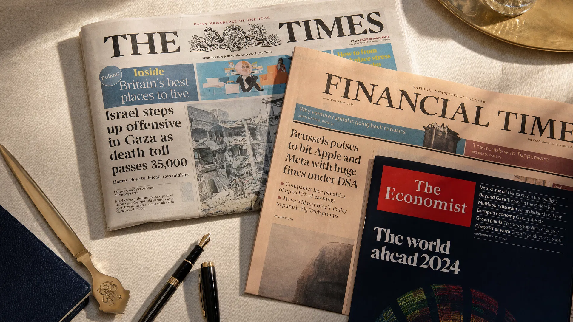 Media coverage — The Times, Financial Times, The Economist