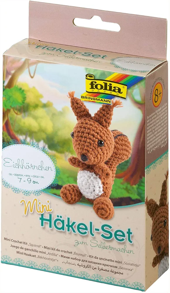 Folia mini horgoló készlet – mókus
