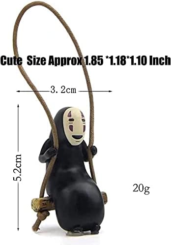 Autós visszapillantó tükörre akasztható dísz – „arctalan férfi" design – cuki anime kiegészítő/dekoráció