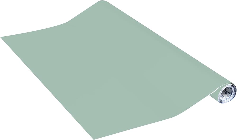 Venilia öntapadós bútorfólia – egyszínű matt zsályazöld – 45 cm × 2 m – PVC – tartós, könnyen eltávolítható, hőálló, szakadásálló (56118)