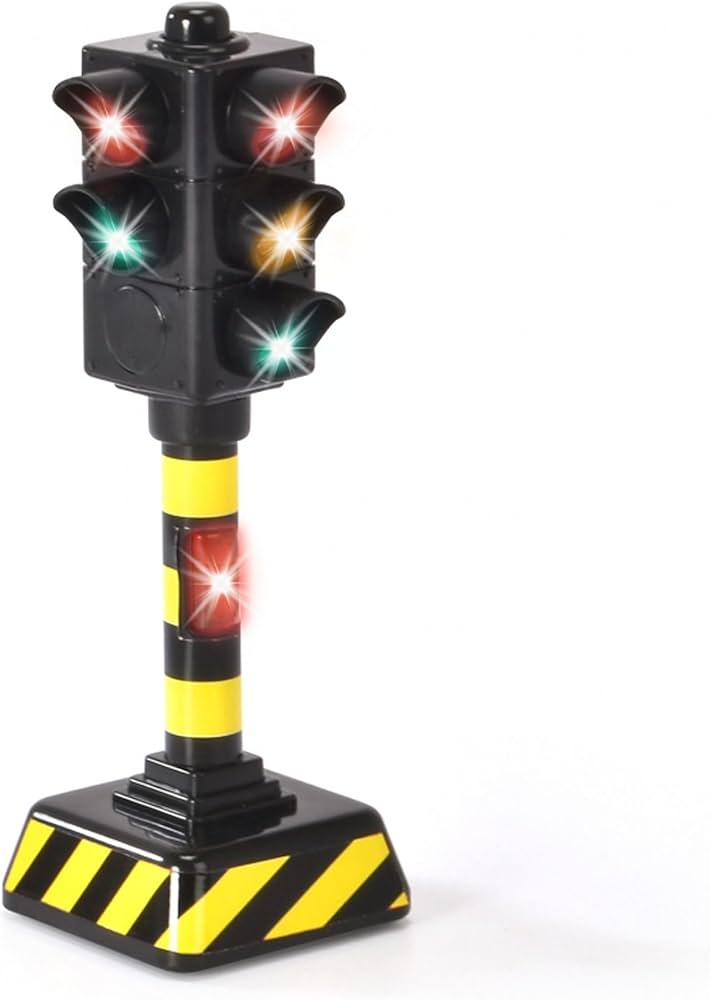 Dickie Toys játék jelzőlámpa – elemes közlekedési lámpa automatikus fényváltással (203341034)