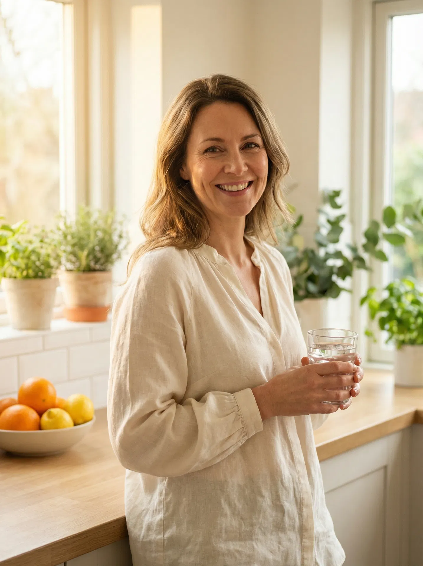 Woman tracking her health journey