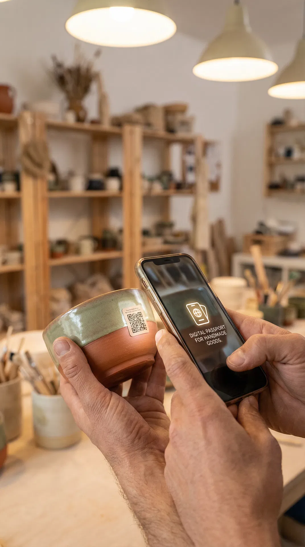 Céramique avec QR code