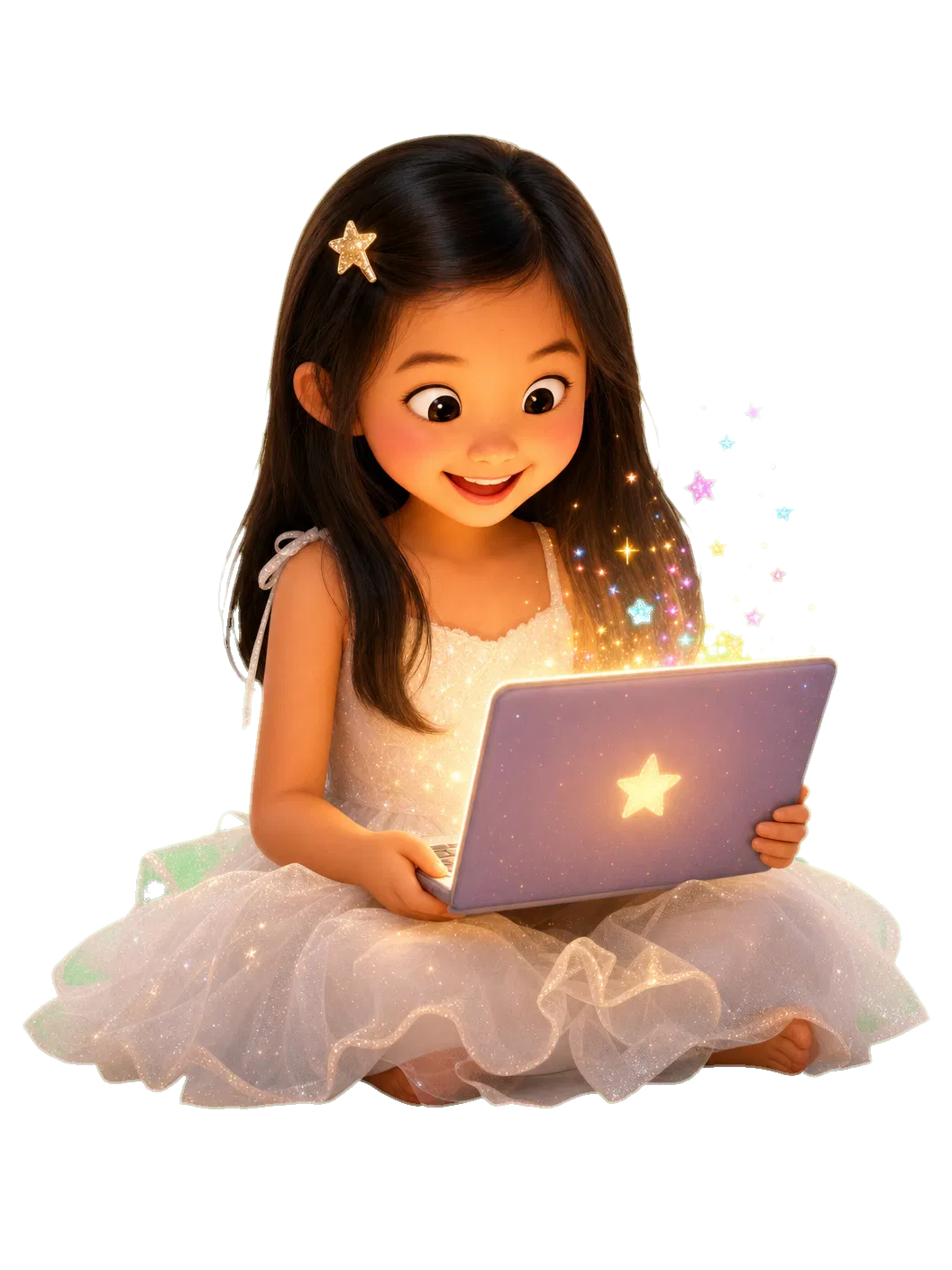 Harper coding with a magical laptop