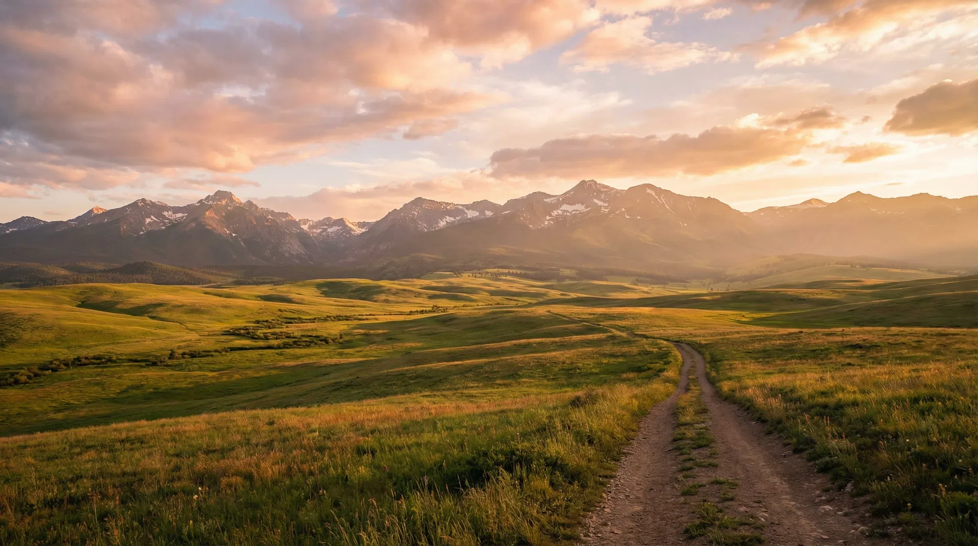 Montana wilderness at golden hour