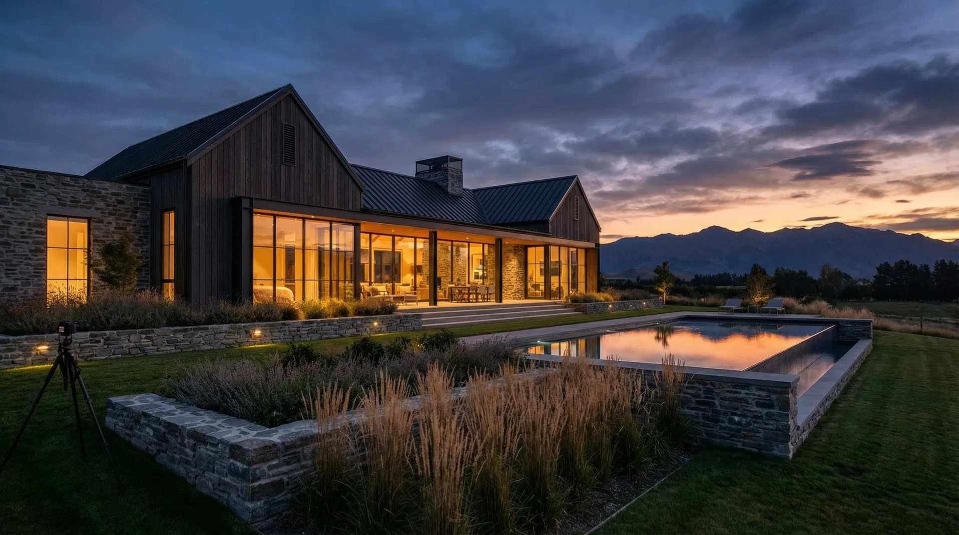 Casa de luxo moderna com 300m² em chácara exclusiva da Fazenda Refúgio