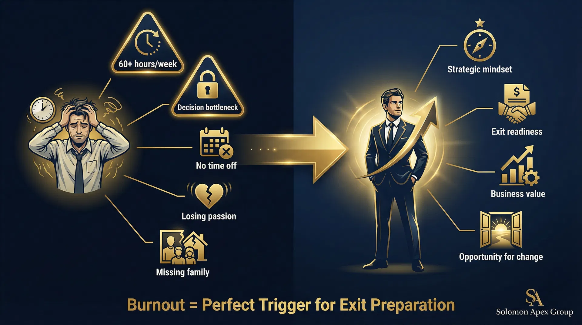 Why Founder Burnout Signals M&A Readiness