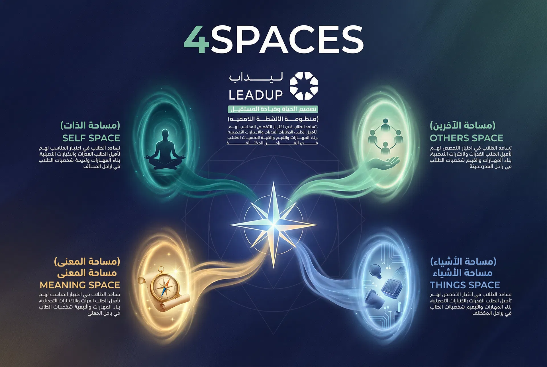 المساحات الأربع