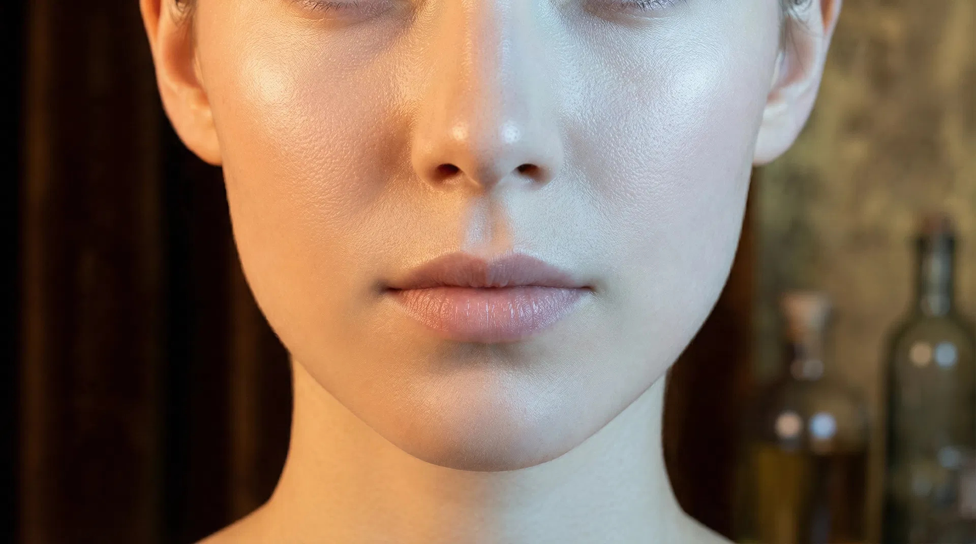 A detailed image showing hyperpigmentation treatment for dark spots on skin in Glasgow