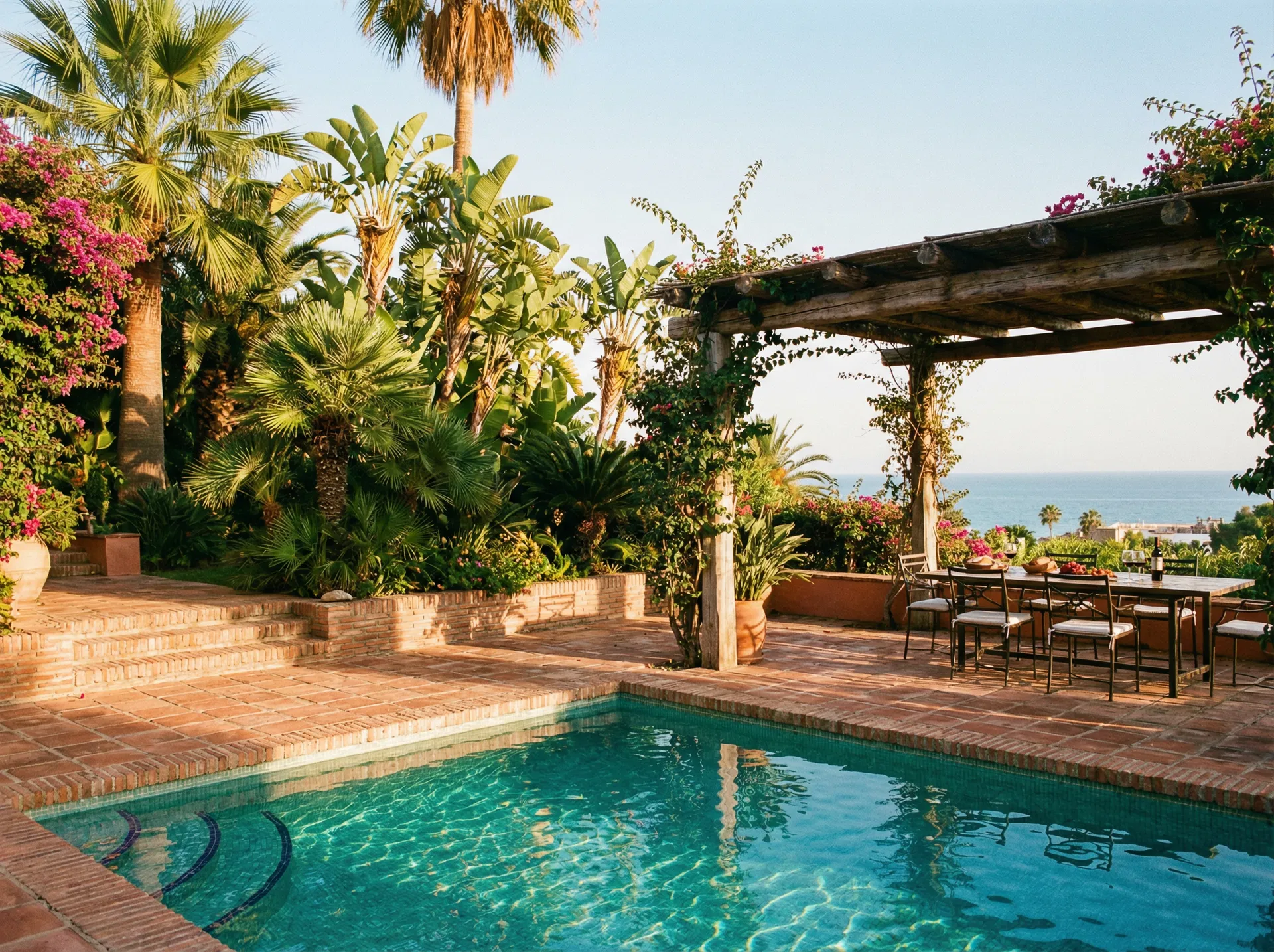 Retreat pool and garden