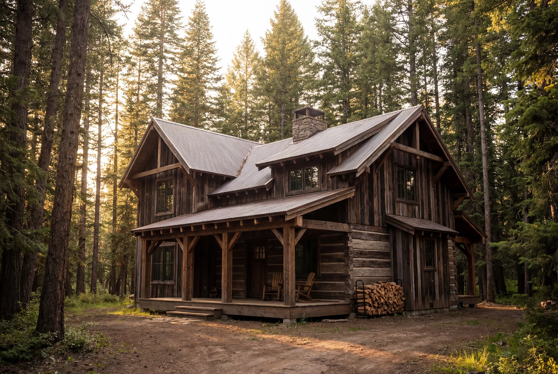 Off-Grid Two-Story Cabin