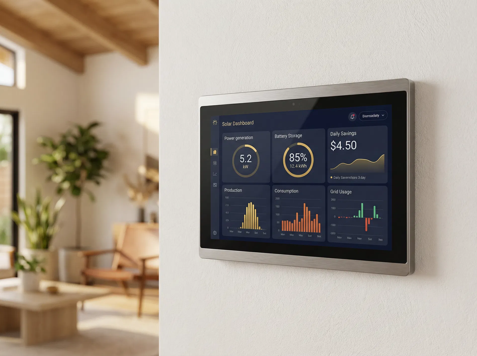 Solar monitoring dashboard