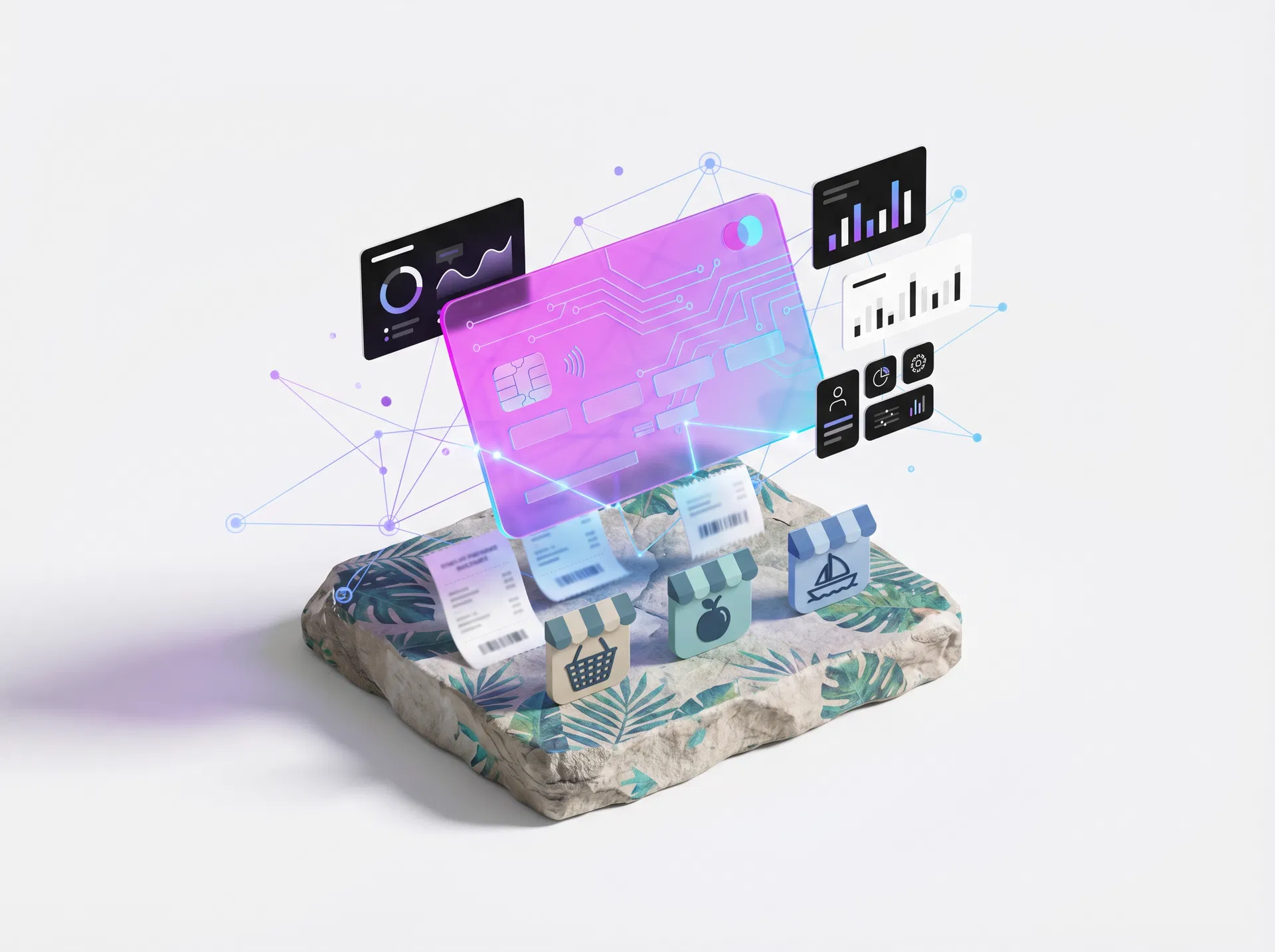 Abstract $LIVES wallet illustration