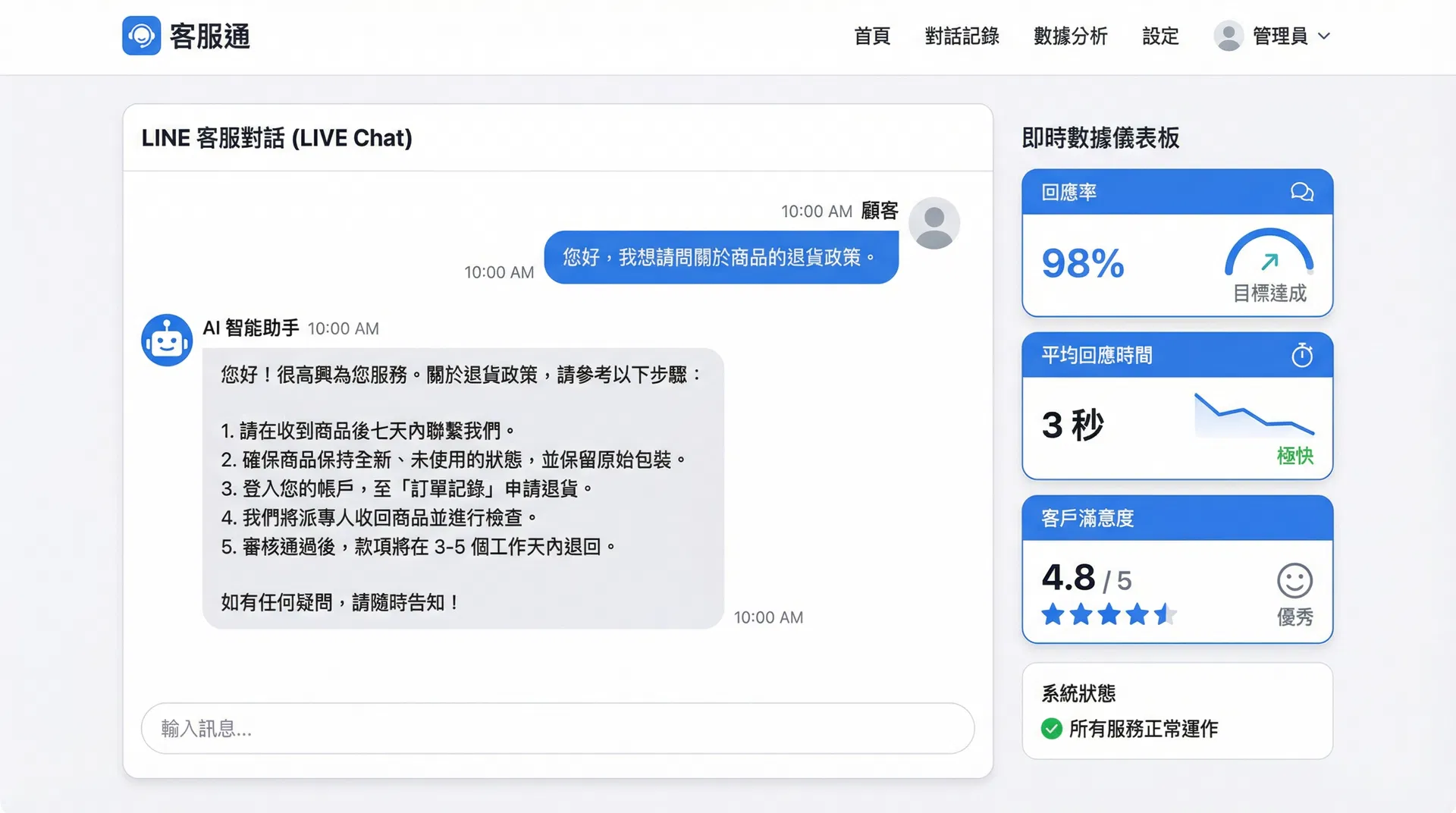 李小玲 的 24/7 智能客服 Agent 作品