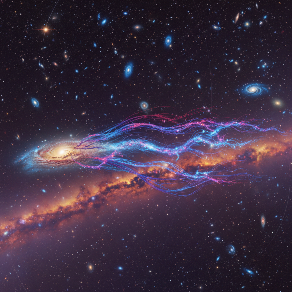 Universo Jovem Revela Galáxia Medusa Inesperada