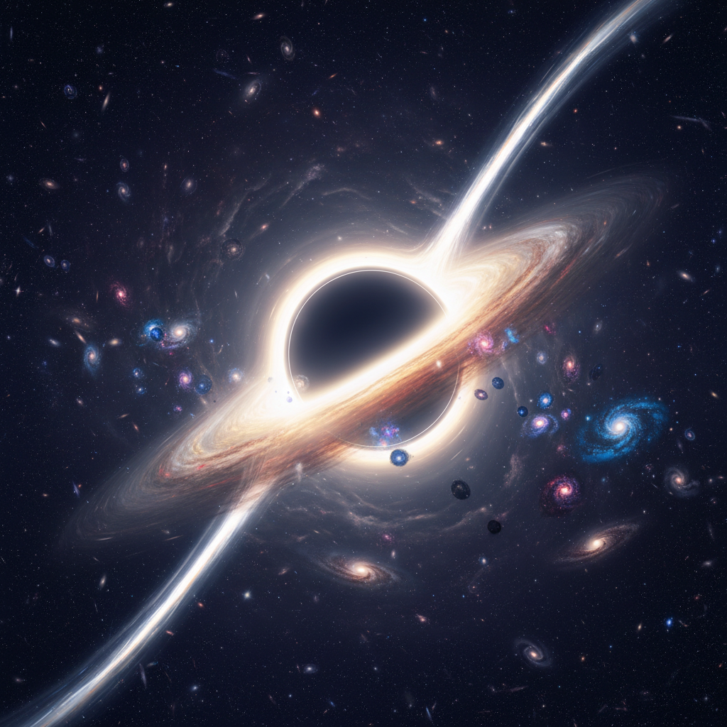 Predadores Cósmicos: Buracos Negros Moldam Galáxias Distantes