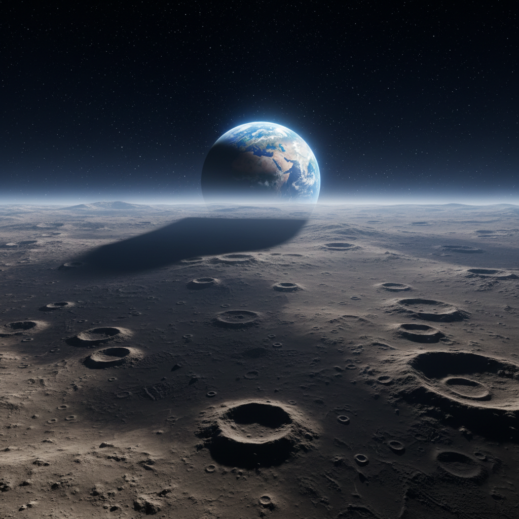 A vasta e misteriosa paisagem lunar, com seus mares escuros e crateras antigas, guarda segredos de uma atividade geológica contínua, desafiando a percepção de um mundo inerte.