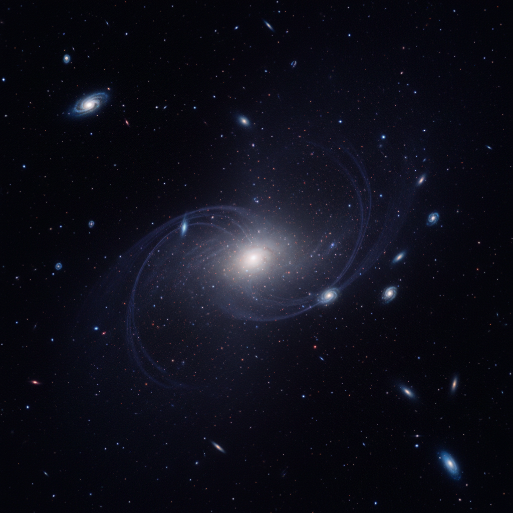 O Fantasma Cósmico: Revelando a Galáxia Invisível de Matéria Escura