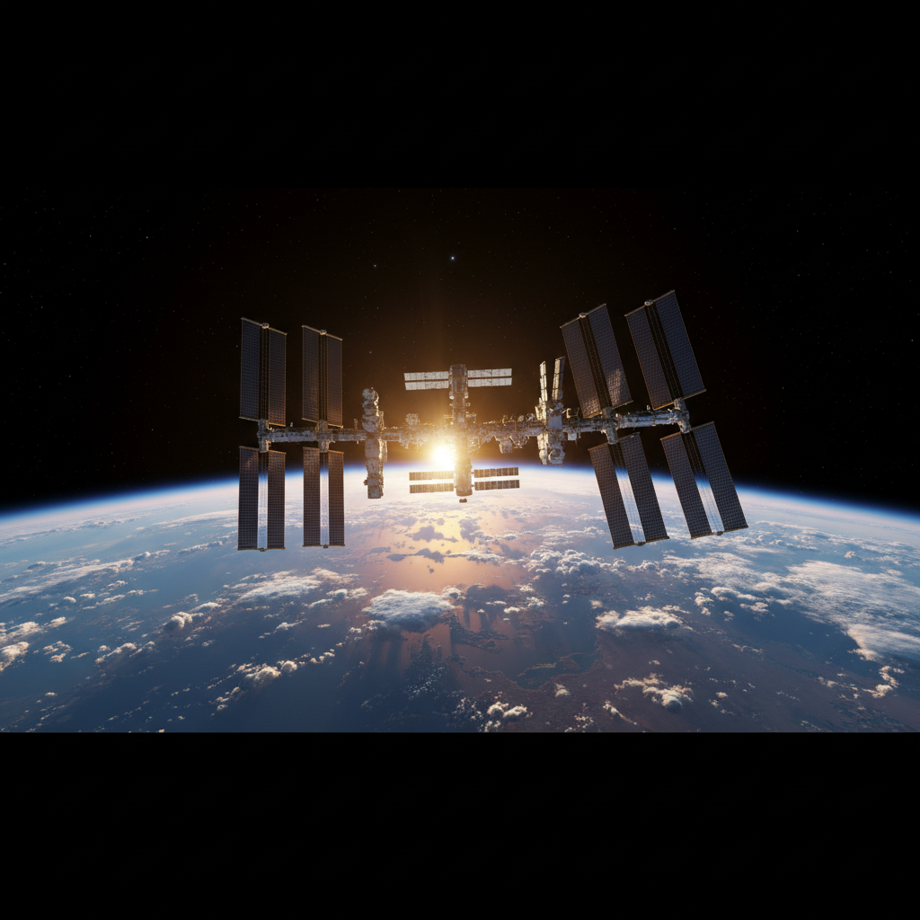 A Estação Espacial Internacional, um monumento à engenhosidade humana, orbita a 400 quilômetros acima da Terra, um laboratório vivo e um farol de colaboração internacional.