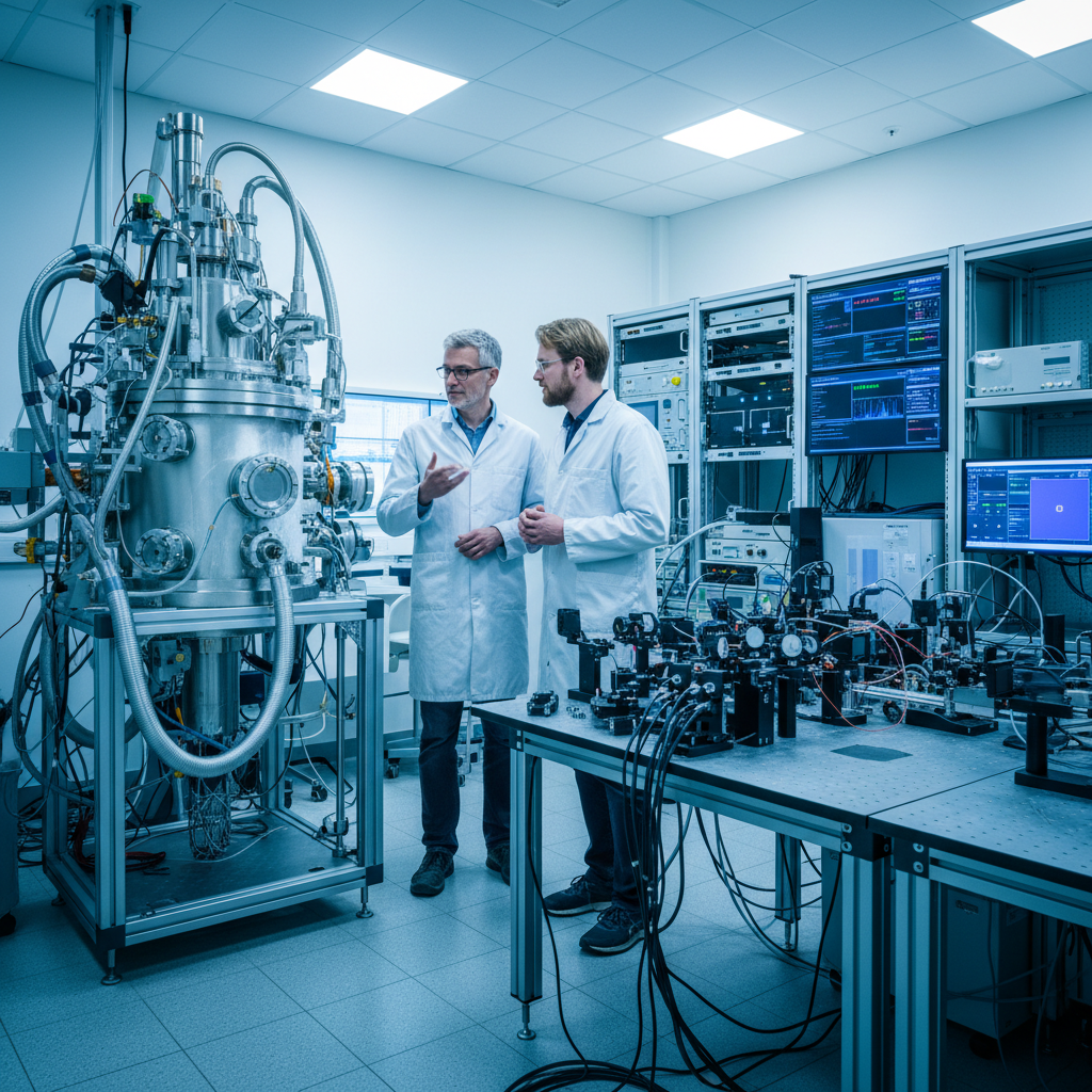 No coração de um laboratório de física quântica, pesquisadores da Universidade de Konstanz desvendam os segredos da simetria para impulsionar a próxima geração de computadores quânticos.