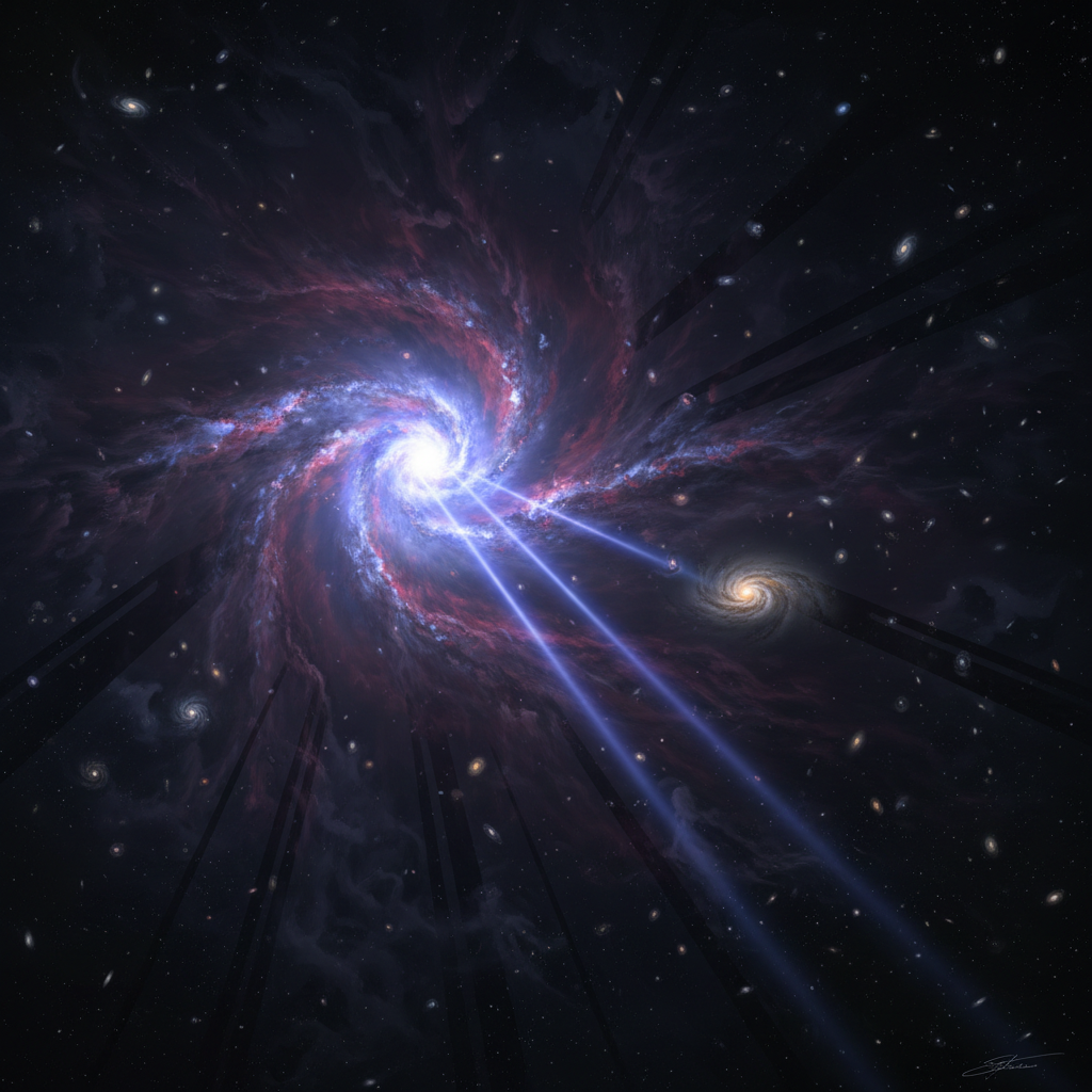 Quasares Primitivos: Predadores Cósmicos que Moldaram Galáxias Distantes