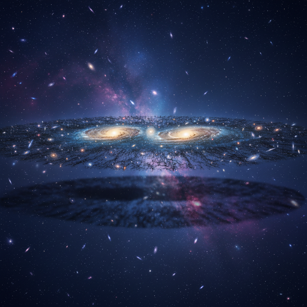 O enigma de Andrômeda e a revelação de um universo local achatado