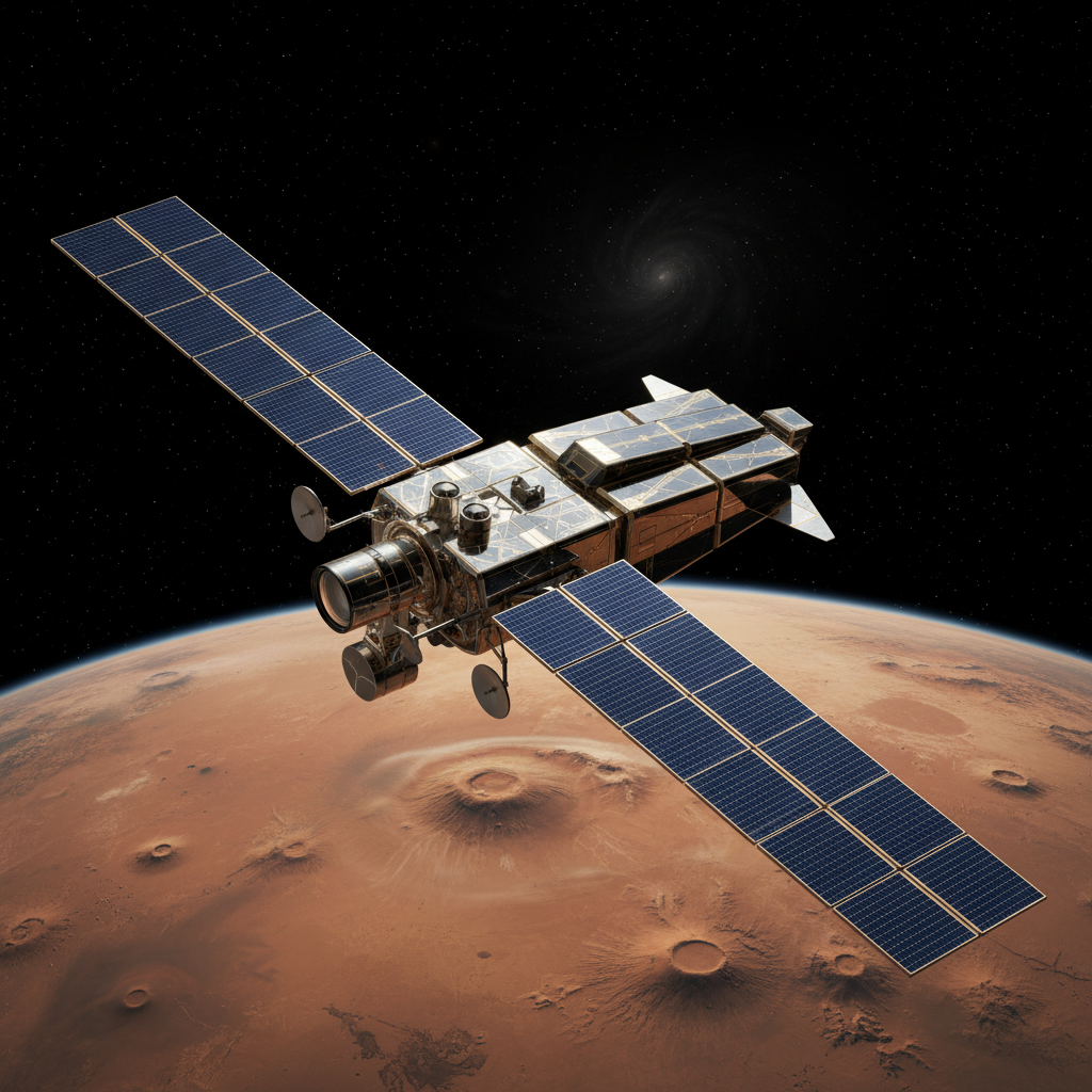 Sondas orbitais equipadas com instrumentos avançados são cruciais para mapear a superfície marciana e identificar anomalias geológicas que indicam a presença de gelo subsuperficial.
