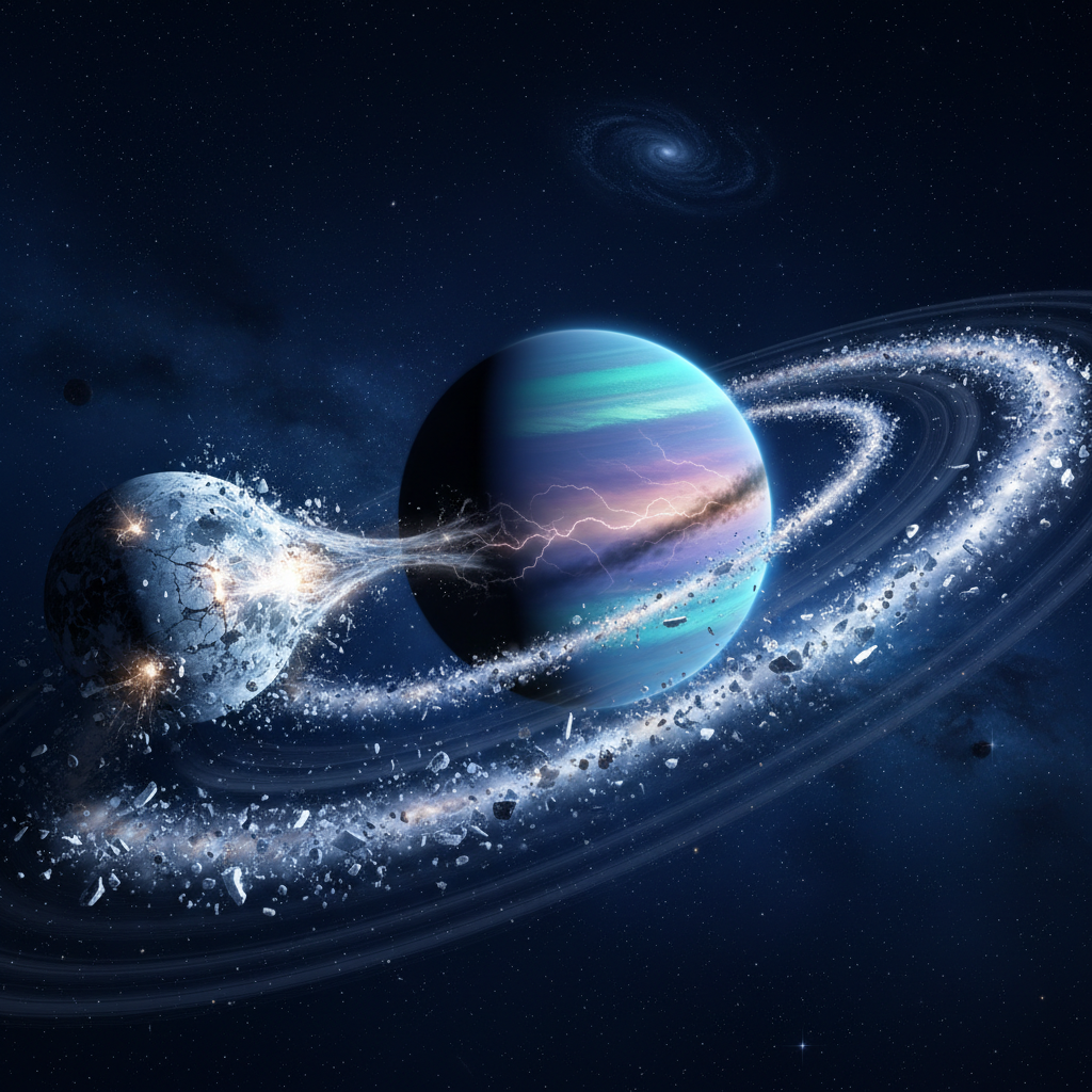 A Dança Cósmica que Forjou Titã e os Anéis de Saturno