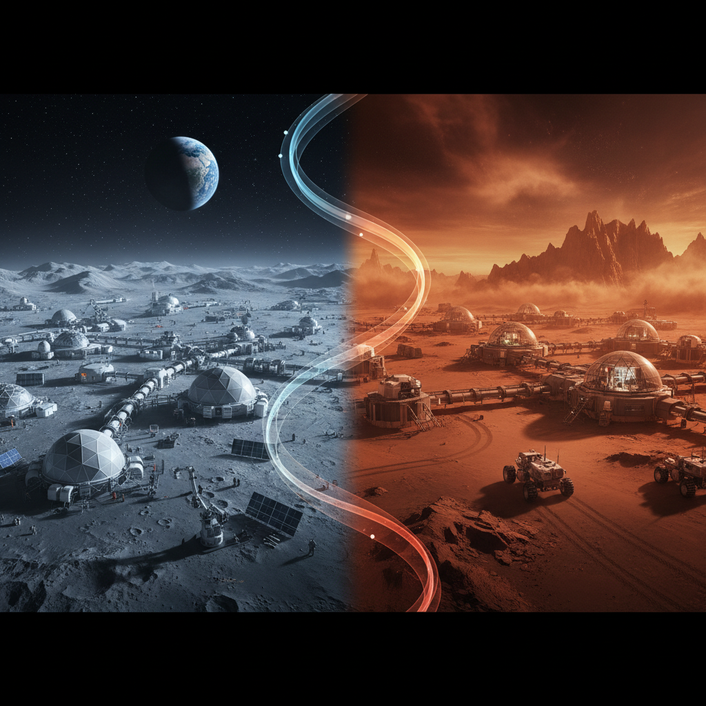 Lua ou Marte: O Dilema da Humanidade em Outros Mundos