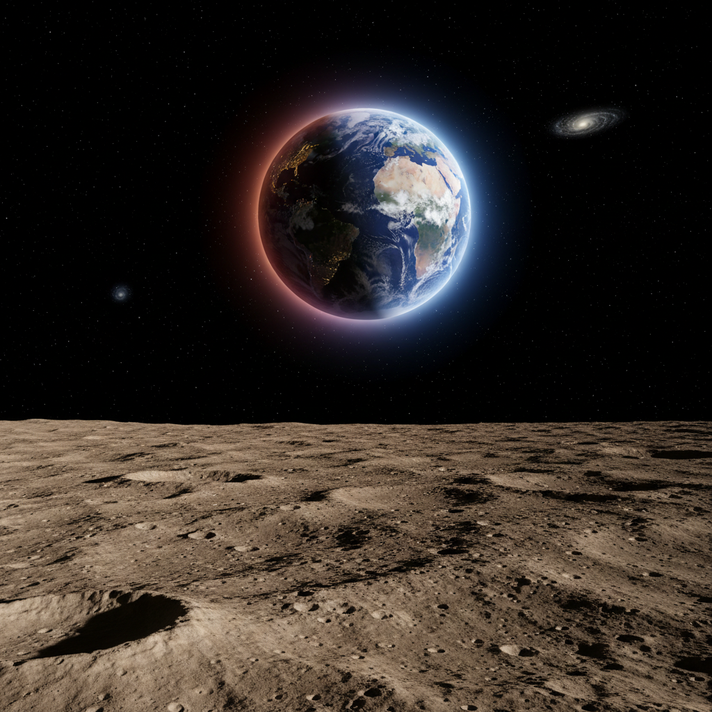 A Impressão Digital Radiante da Terra Vista da Lua