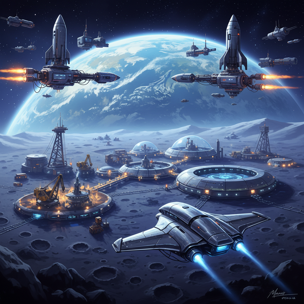 A Nova Era Cósmica: Do Laboratório Orbital à Economia Lunar