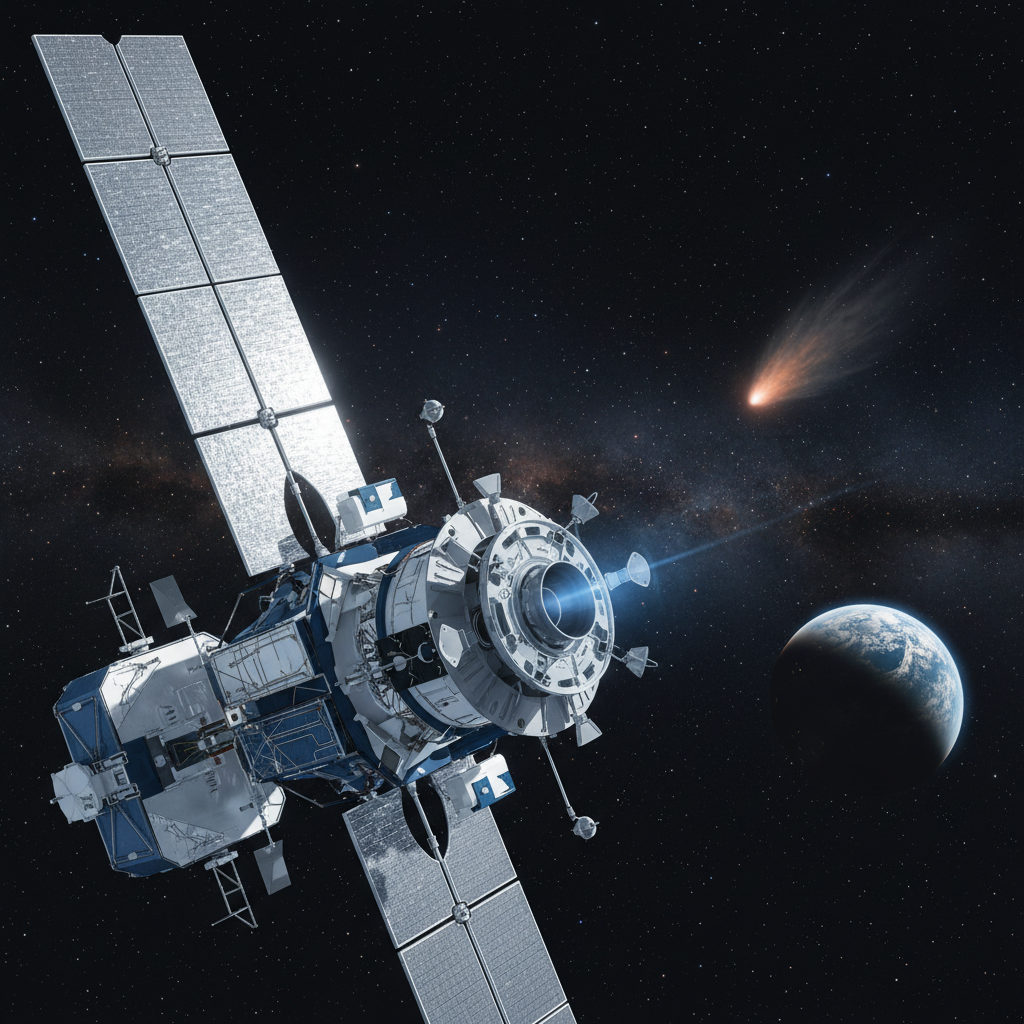 A sonda espacial SPHEREx da NASA, equipada com tecnologia avançada, realiza observações cruciais do cometa 3I/ATLAS, desvendando seus segredos a partir do espaço profundo.