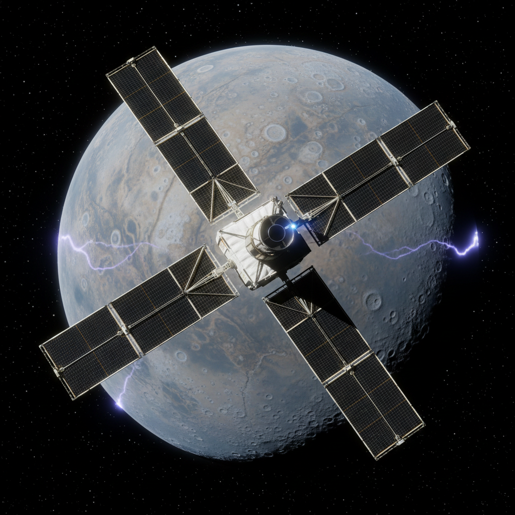 A sonda Juno da NASA, em um voo rasante a apenas mil quilômetros da superfície de Ganimedes, capturou dados cruciais com seu espectrógrafo ultravioleta (UVS), revelando detalhes inéditos das auroras da lua.