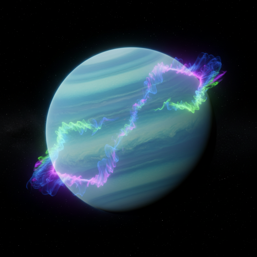 Urano Revelado: Webb Desvenda o Coração Gelado do Gigante Inclinado