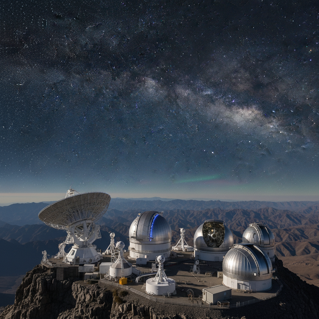 Observatórios como este são cruciais para coletar dados sobre o universo distante, permitindo que cientistas reavaliem modelos cosmológicos e a presença da matéria escura.