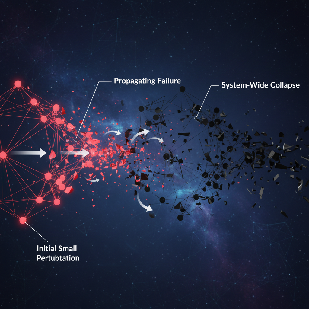 O Sussurro do Caos: Como Pequenas Interações Desencadeiam Colapsos Globais