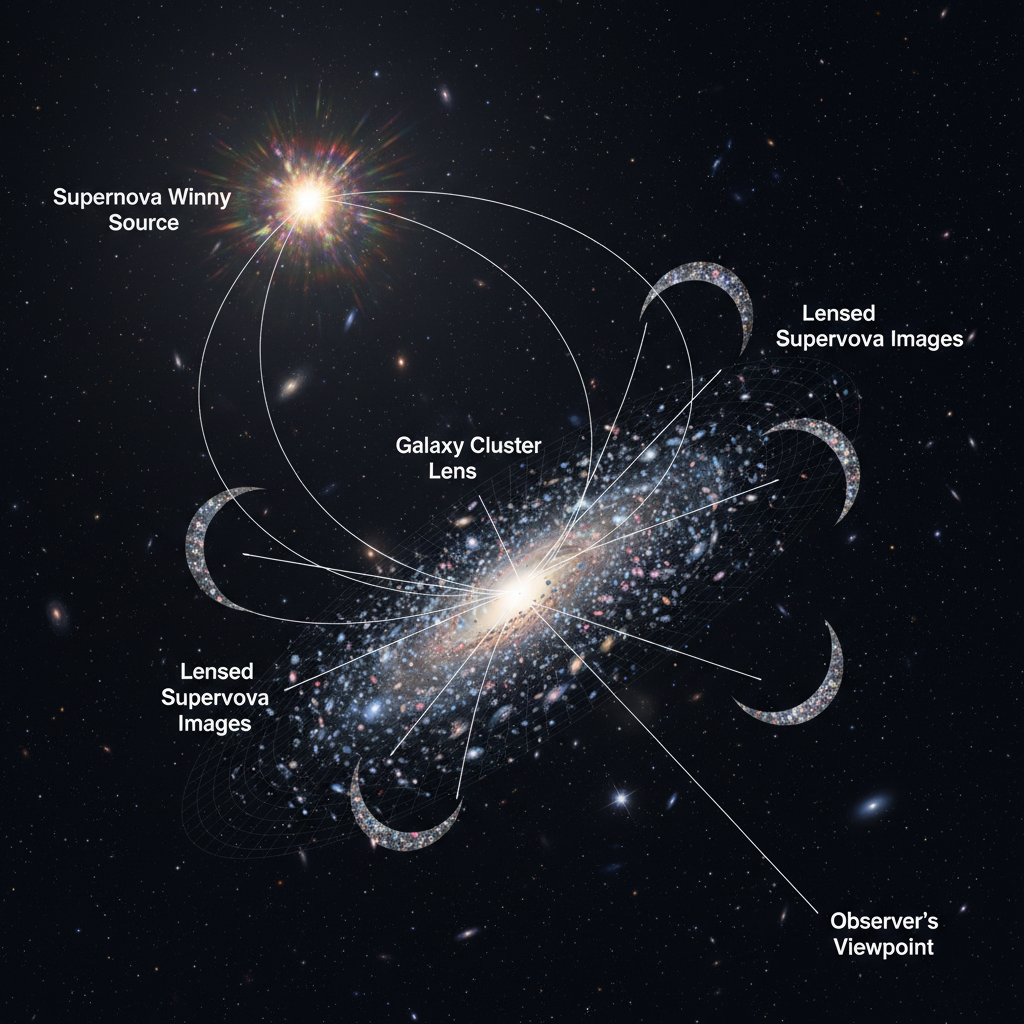 Winny: A Supernova Espelhada que Desvenda Segredos Cósmicos